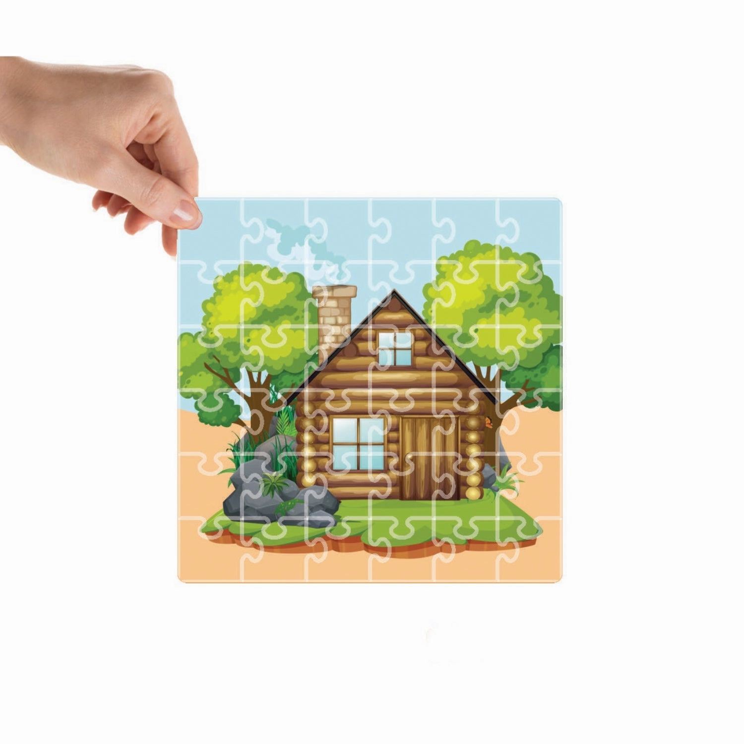 Mittimate Cottage House Jigsaw Puzzle  36-Piece Cardboard Puzzle for Kids (Ages 4-6) | Fun, Learning & Perfect Birthday Gift
