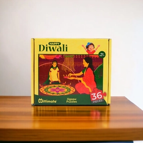 Mittimate Diwali Theme Jigsaw Puzzle  36-Piece Cardboard Puzzle for Kids (Ages 4-6) | Fun, Learning & Perfect Birthday Gift
