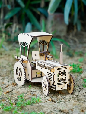 Mittimate DIY 3D Tractor Model Kit for Kids Age 6  Years | Fun & Educational Model Building Kit I Best Birthday Gift Idea for Kids