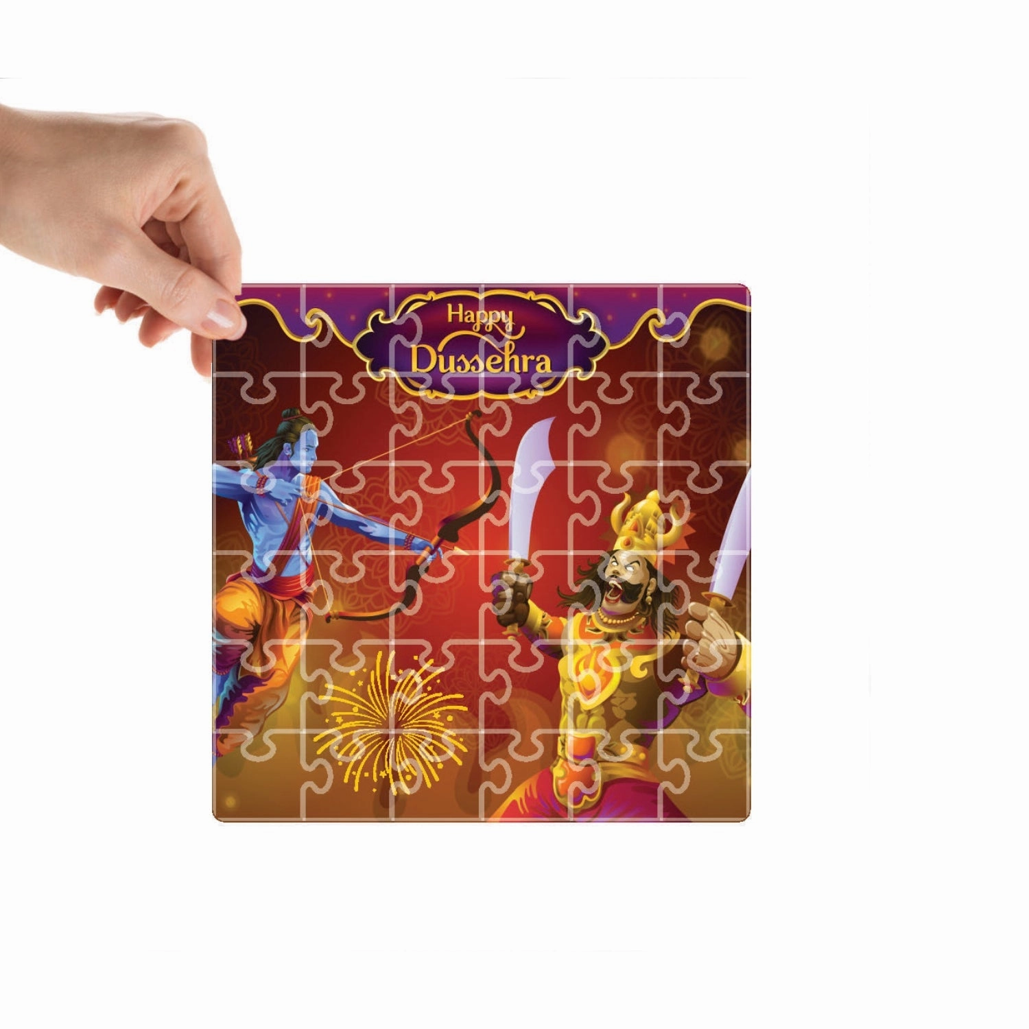 Mittimate Dussehra Theme Jigsaw Puzzle  36-Piece Cardboard Puzzle for Kids (Ages 4-6) | Fun, Learning & Perfect Birthday Gift