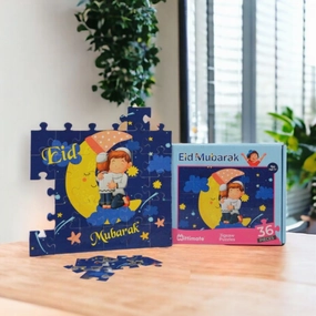 Mittimate Eid Mubarak Jigsaw Puzzle  36-Piece Cardboard Puzzle for Kids (Ages 4-6) | Fun, Learning & Perfect Birthday Gift
