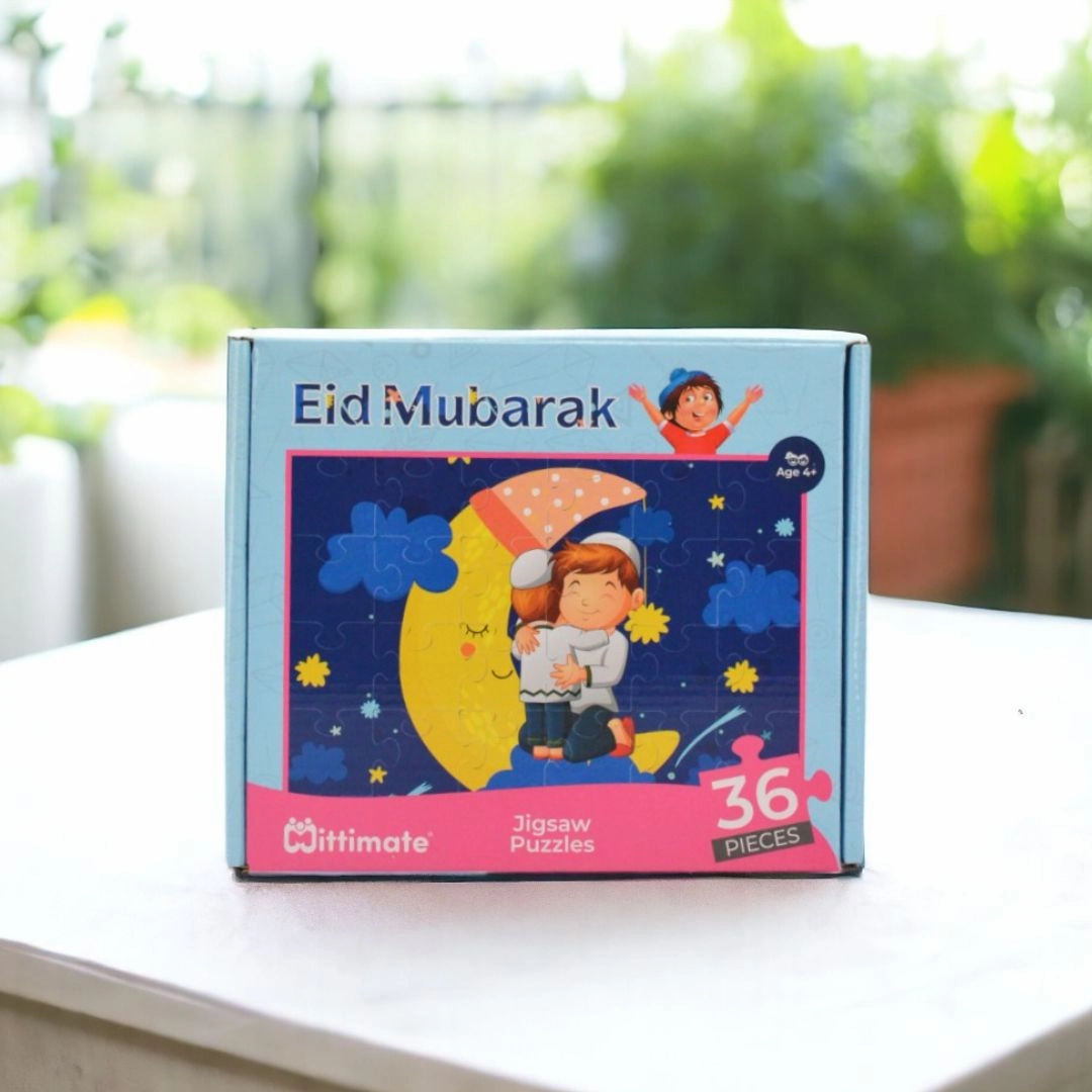 Mittimate Eid Mubarak Jigsaw Puzzle  36-Piece Cardboard Puzzle for Kids (Ages 4-6) | Fun, Learning & Perfect Birthday Gift