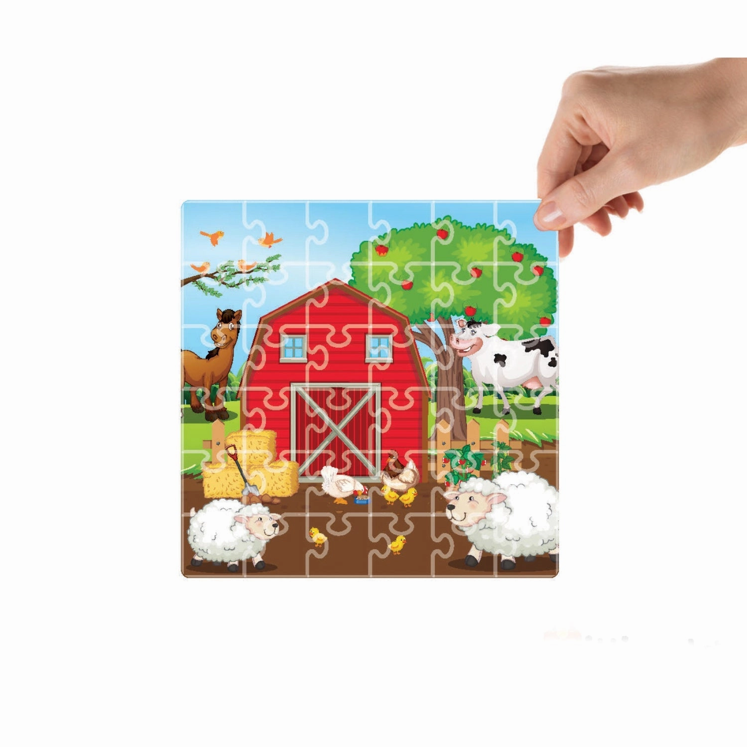 Mittimate Farm House Jigsaw Puzzle  36-Piece Cardboard Puzzle for Kids (Ages 4-6) | Fun, Learning & Perfect Birthday Gift