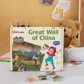 Mittimate Great Wall of China Jigsaw Puzzle  36-Piece Cardboard Puzzle for Kids (Ages 4-6) | Fun, Learning & Perfect Birthday Gift