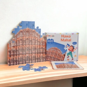 Mittimate Hawa Mahal Jigsaw Puzzle  36-Piece Cardboard Puzzle for Kids (Ages 4-6) | Fun, Learning & Perfect Birthday Gift