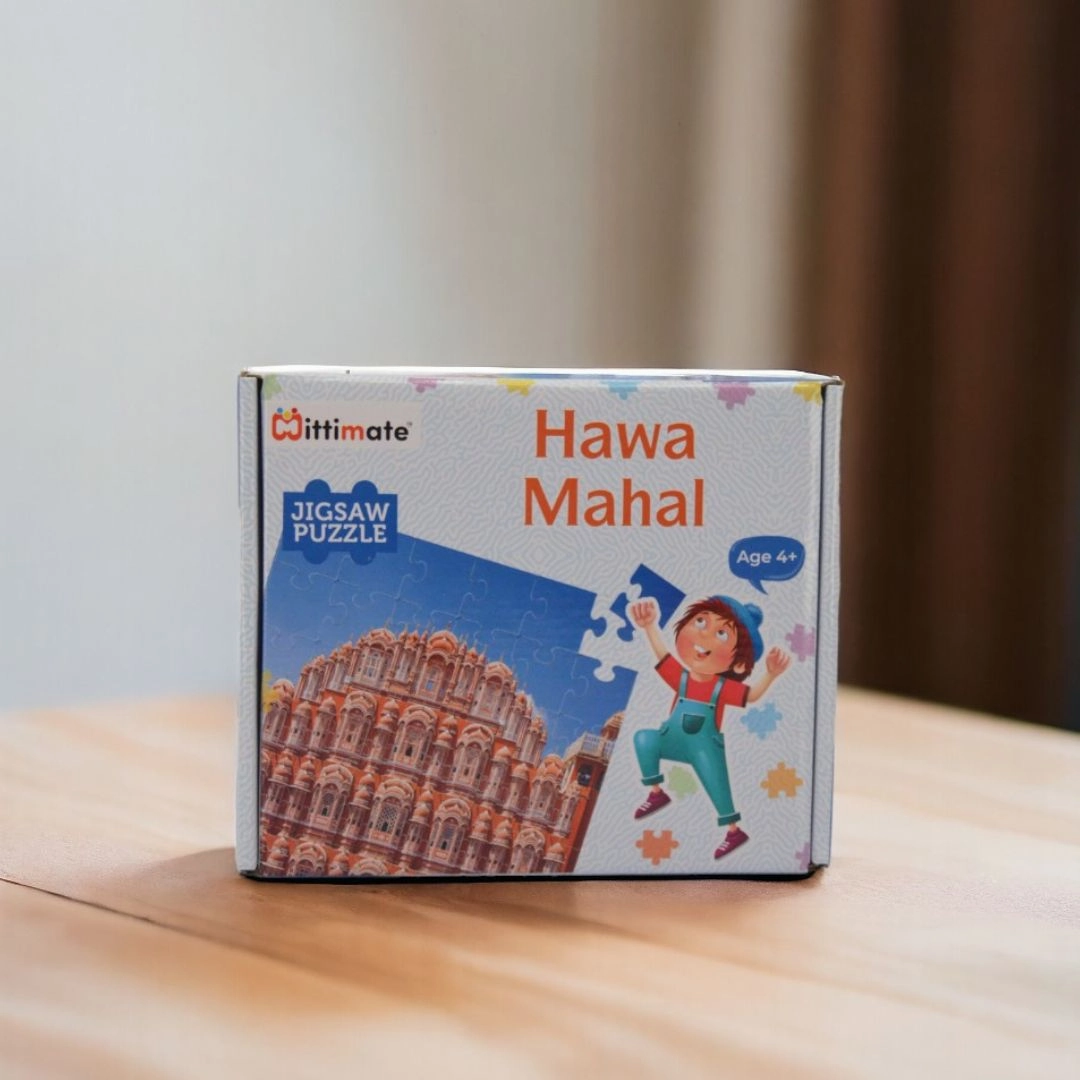 Mittimate Hawa Mahal Jigsaw Puzzle  36-Piece Cardboard Puzzle for Kids (Ages 4-6) | Fun, Learning & Perfect Birthday Gift