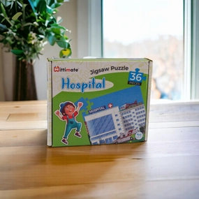 Mittimate Hospital Jigsaw Puzzle  36-Piece Cardboard Puzzle for Kids (Ages 4-6) | Fun, Learning & Perfect Birthday Gift