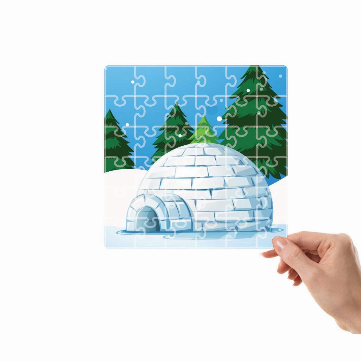 Mittimate Igloo Jigsaw Puzzle  36-Piece Cardboard Puzzle for Kids (Ages 4-6) | Fun, Learning & Perfect Birthday Gift