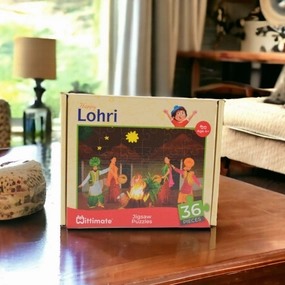Mittimate Lohri Jigsaw Puzzle  36-Piece Cardboard Puzzle for Kids (Ages 4-6) | Fun, Learning & Perfect Birthday Gift