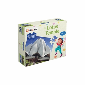 Mittimate Lotus Temple Jigsaw Puzzle  36-Piece Cardboard Puzzle for Kids (Ages 4-6) | Fun, Learning & Perfect Birthday Gift