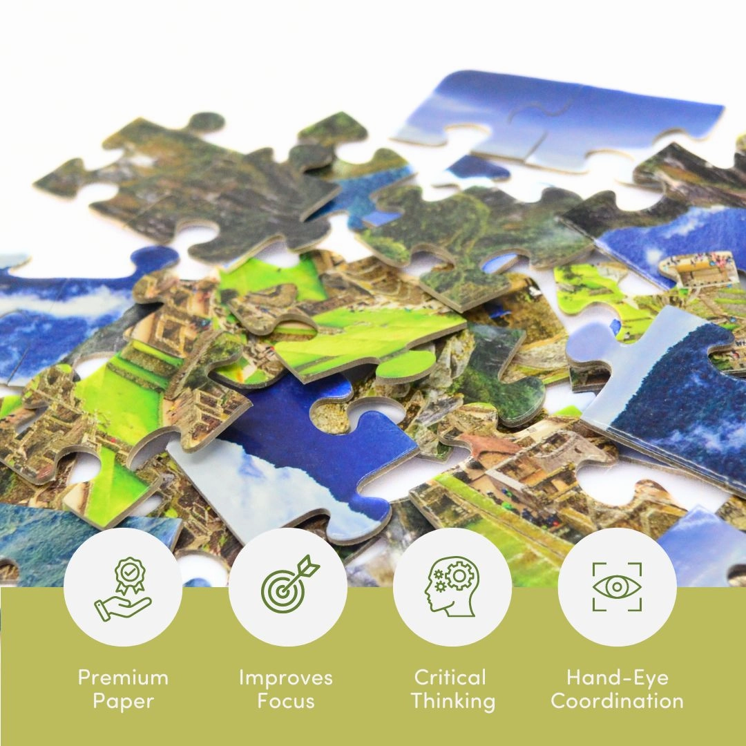 Mittimate Machu Picchu Jigsaw Puzzle  36-Piece Cardboard Puzzle for Kids (Ages 4-6) | Fun, Learning & Perfect Birthday Gift