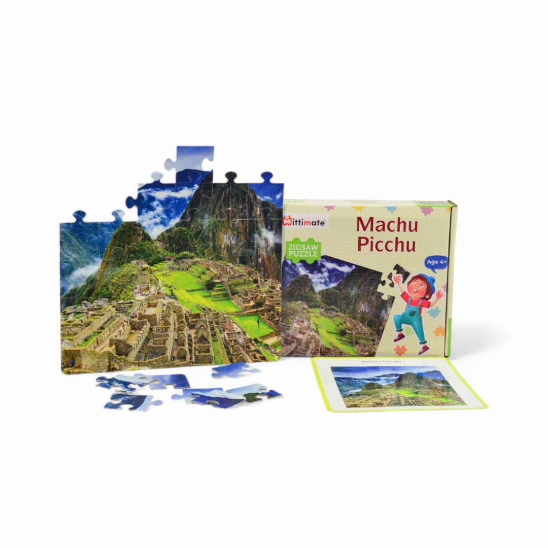 Mittimate Machu Picchu Jigsaw Puzzle  36-Piece Cardboard Puzzle for Kids (Ages 4-6) | Fun, Learning & Perfect Birthday Gift