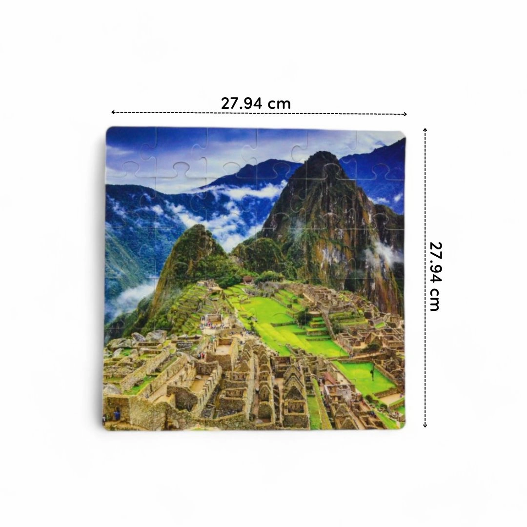 Mittimate Machu Picchu Jigsaw Puzzle  36-Piece Cardboard Puzzle for Kids (Ages 4-6) | Fun, Learning & Perfect Birthday Gift