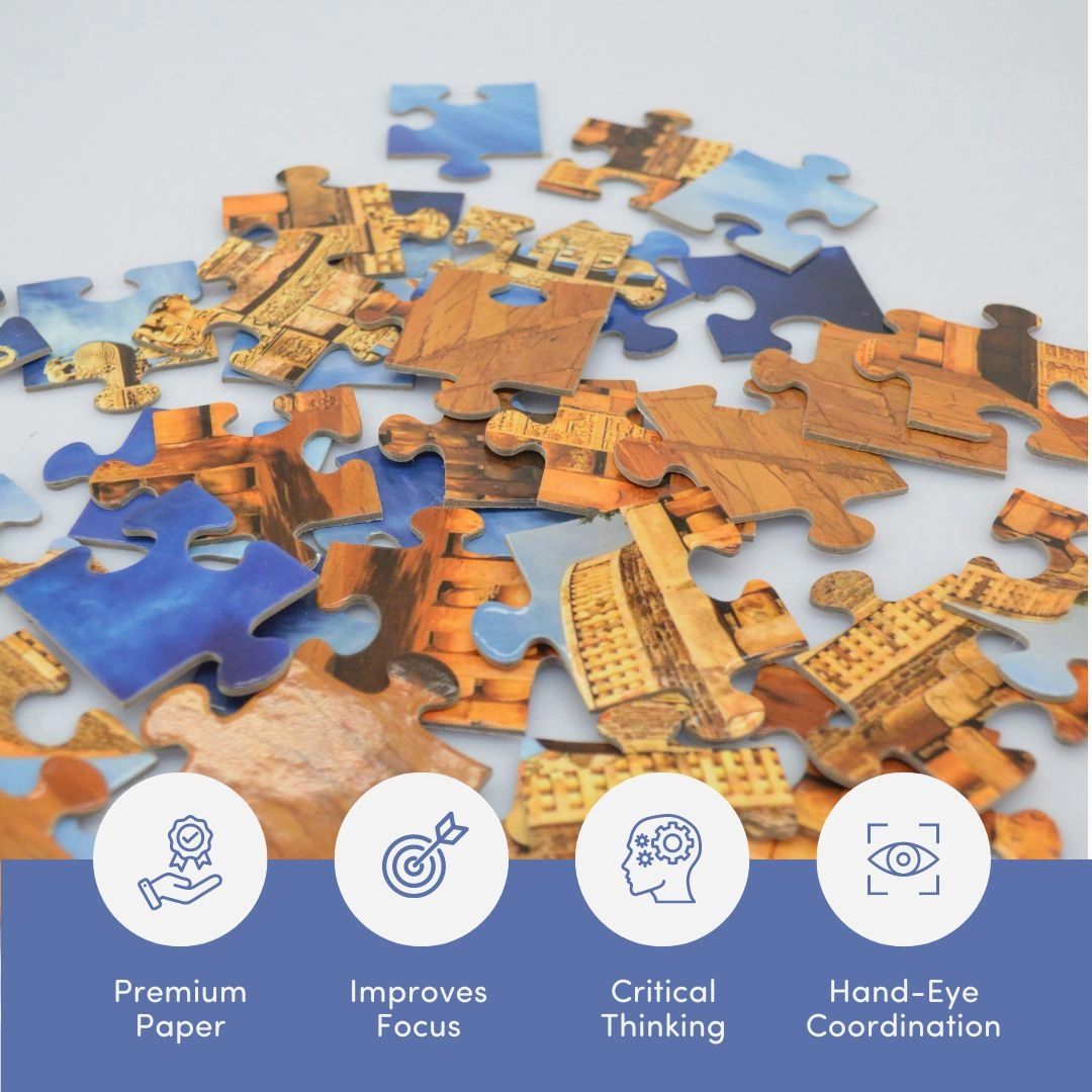 Mittimate Petra of Jordan Jigsaw Puzzle  36-Piece Cardboard Puzzle for Kids (Ages 4-6) | Fun, Learning & Perfect Birthday Gift