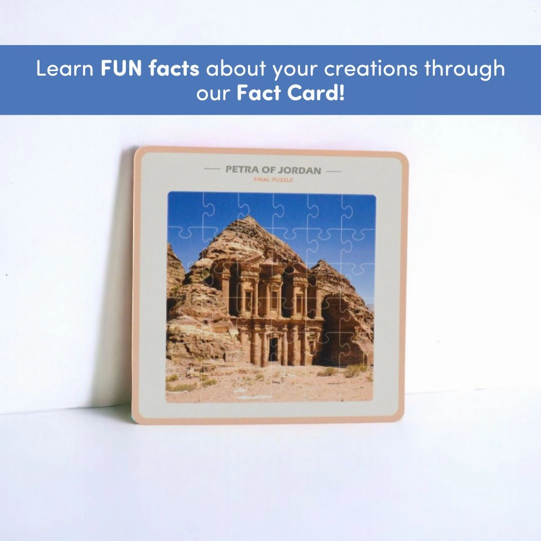 Mittimate Petra of Jordan Jigsaw Puzzle  36-Piece Cardboard Puzzle for Kids (Ages 4-6) | Fun, Learning & Perfect Birthday Gift