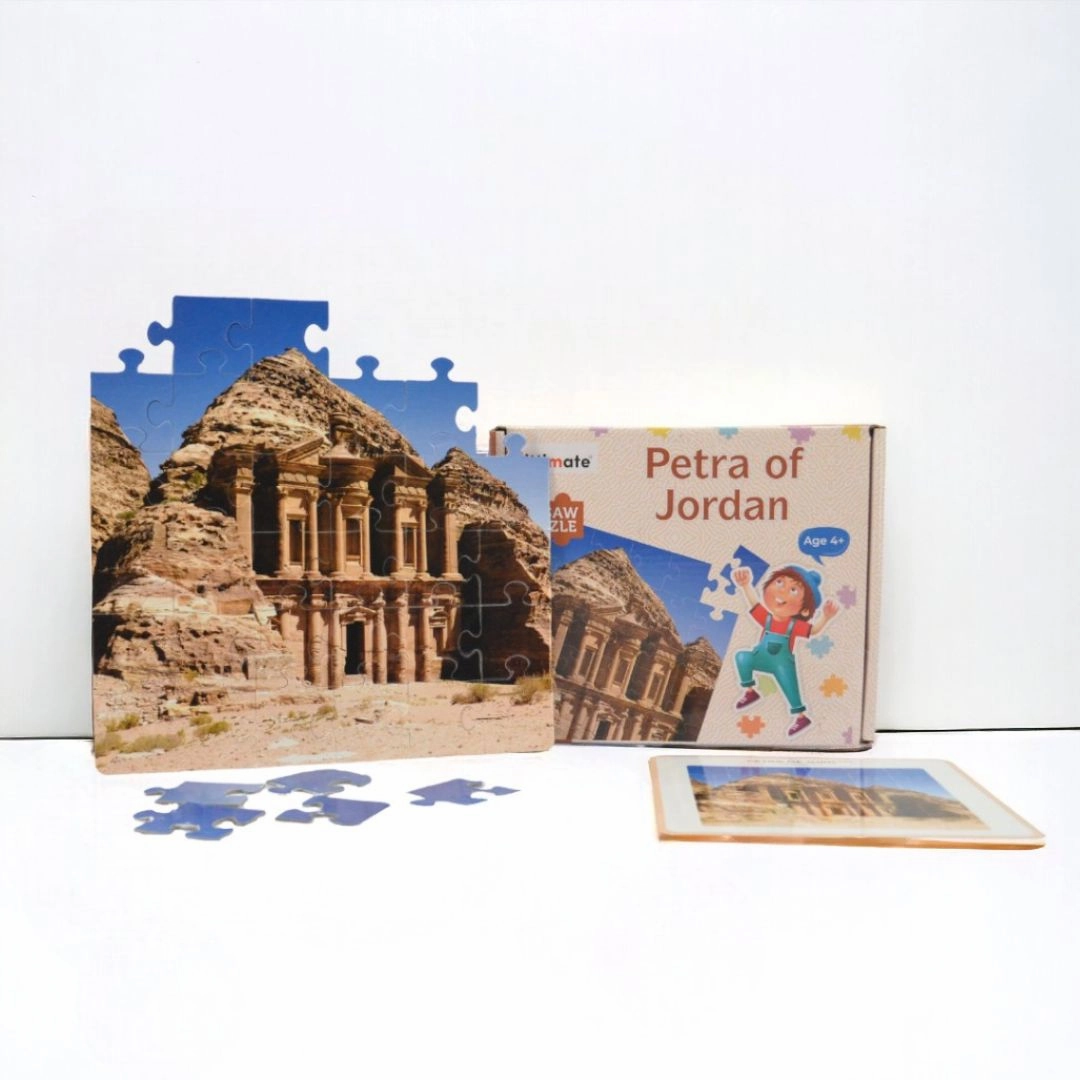 Mittimate Petra of Jordan Jigsaw Puzzle  36-Piece Cardboard Puzzle for Kids (Ages 4-6) | Fun, Learning & Perfect Birthday Gift