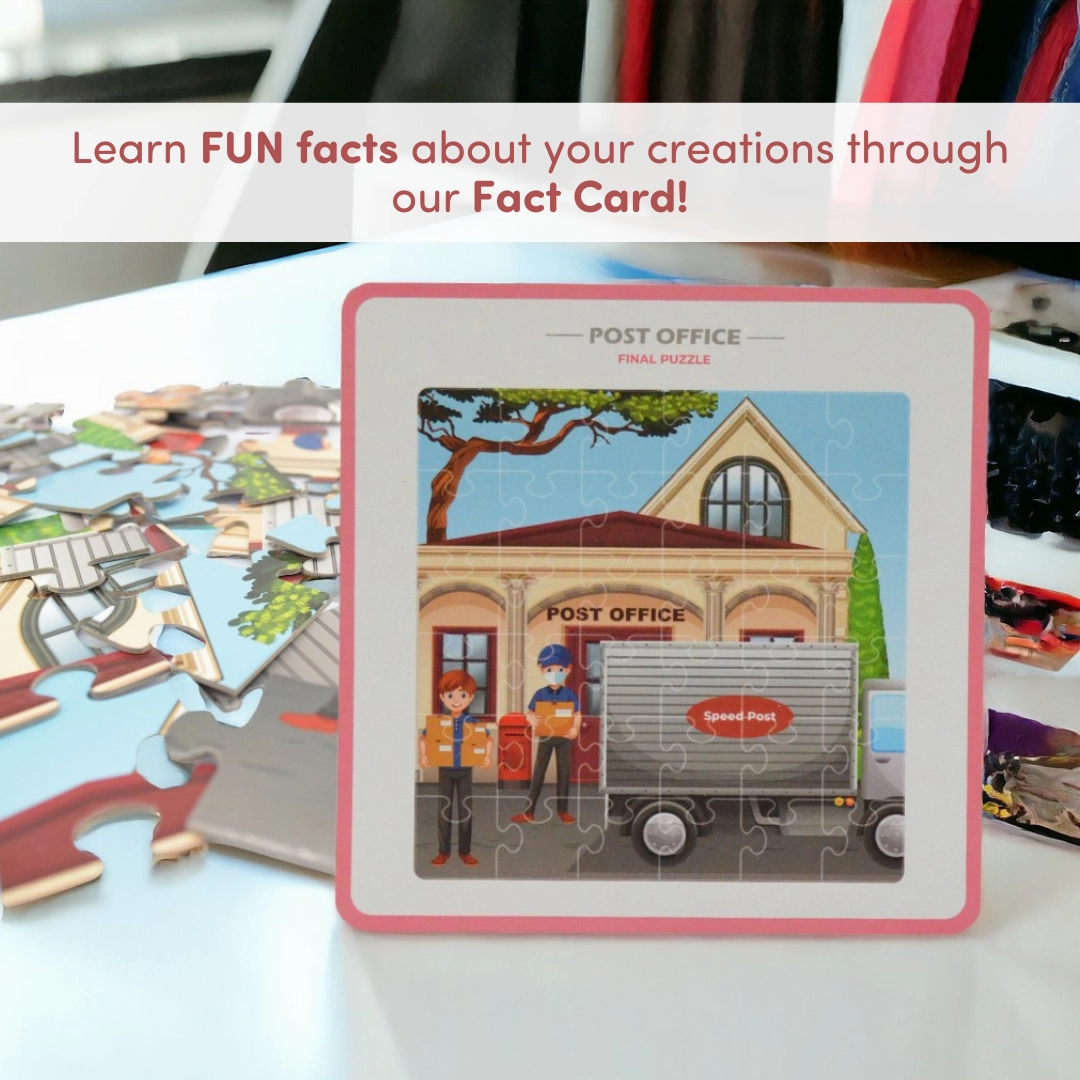Mittimate Post Office Jigsaw Puzzle  36-Piece Cardboard Puzzle for Kids (Ages 4-6) | Fun, Learning & Perfect Birthday Gift