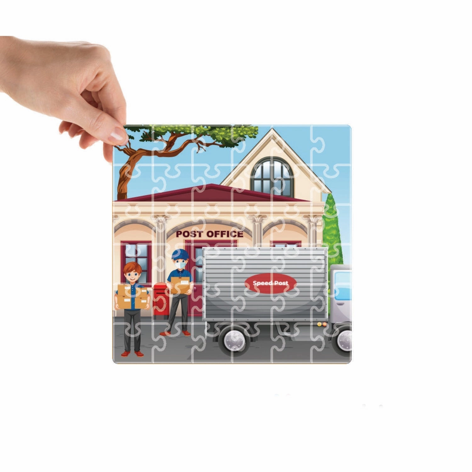 Mittimate Post Office Jigsaw Puzzle  36-Piece Cardboard Puzzle for Kids (Ages 4-6) | Fun, Learning & Perfect Birthday Gift