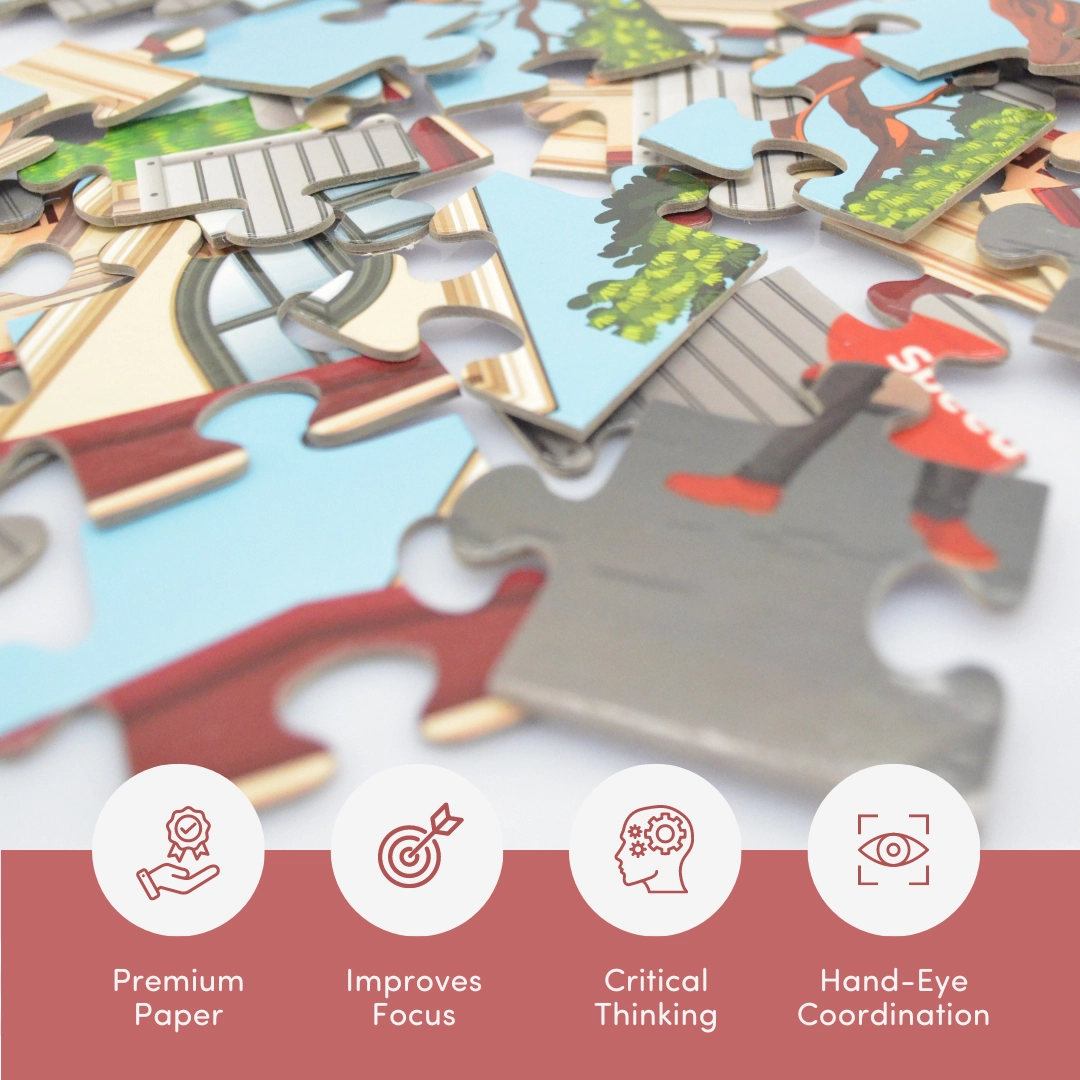 Mittimate Post Office Jigsaw Puzzle  36-Piece Cardboard Puzzle for Kids (Ages 4-6) | Fun, Learning & Perfect Birthday Gift