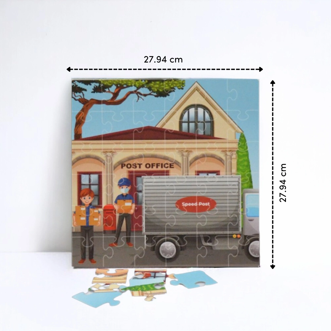 Mittimate Post Office Jigsaw Puzzle  36-Piece Cardboard Puzzle for Kids (Ages 4-6) | Fun, Learning & Perfect Birthday Gift