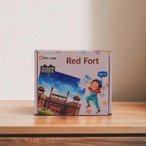 Mittimate Red Fort Jigsaw Puzzle  36-Piece Cardboard Puzzle for Kids (Ages 4-6) | Fun, Learning & Perfect Birthday Gift