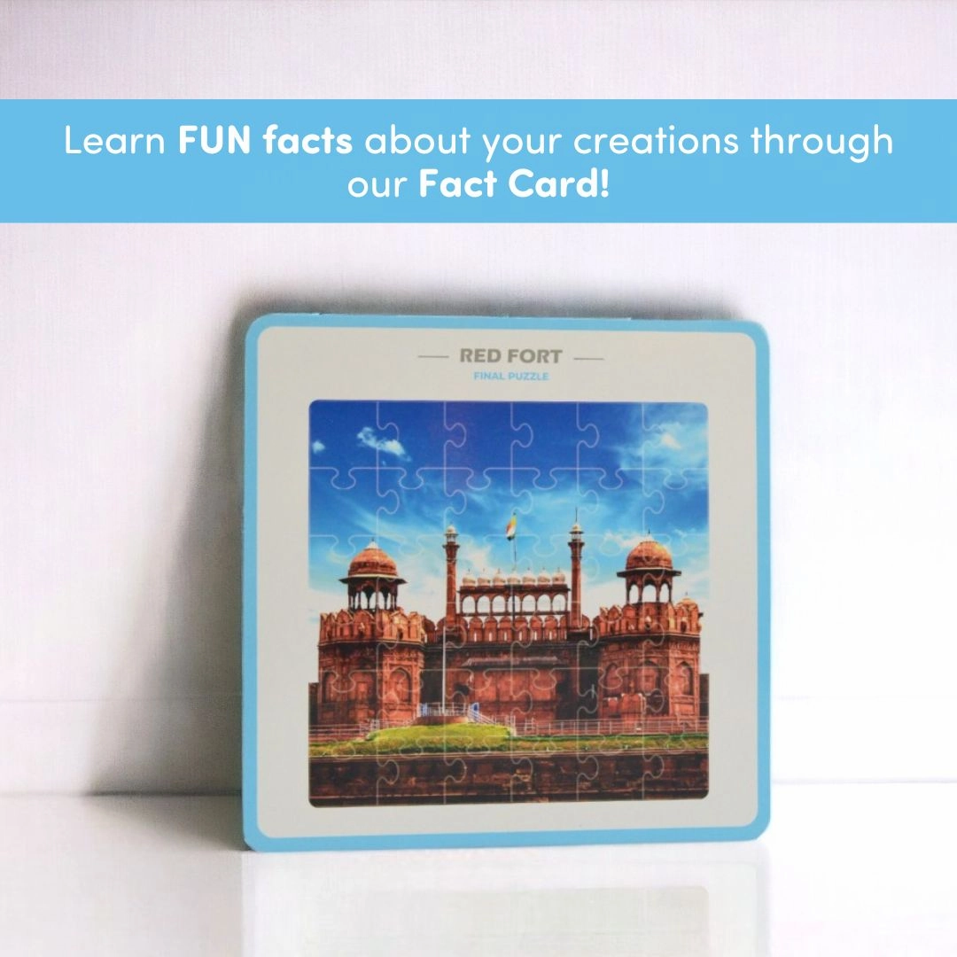 Mittimate Red Fort Jigsaw Puzzle  36-Piece Cardboard Puzzle for Kids (Ages 4-6) | Fun, Learning & Perfect Birthday Gift