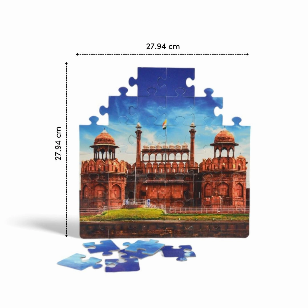 Mittimate Red Fort Jigsaw Puzzle  36-Piece Cardboard Puzzle for Kids (Ages 4-6) | Fun, Learning & Perfect Birthday Gift