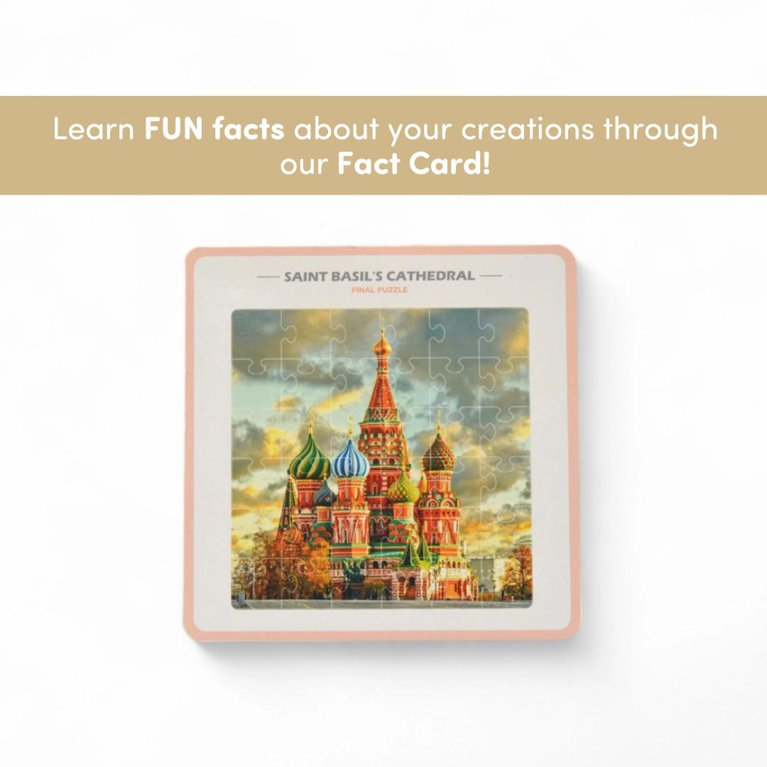 Mittimate Saint Basil's Cathedral Jigsaw Puzzle  36-Piece Cardboard Puzzle for Kids (Ages 4-6) | Fun, Learning & Perfect Birthday Gift