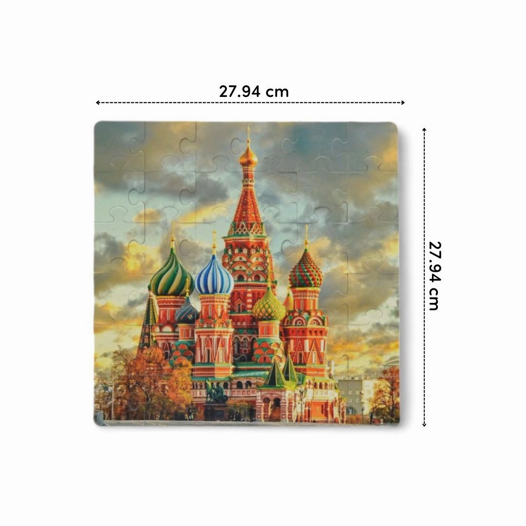 Mittimate Saint Basil's Cathedral Jigsaw Puzzle  36-Piece Cardboard Puzzle for Kids (Ages 4-6) | Fun, Learning & Perfect Birthday Gift