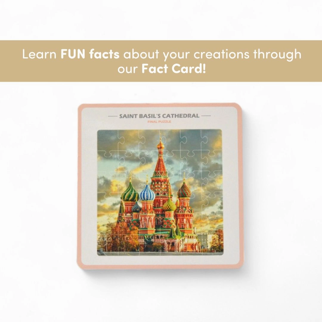 Mittimate Saint Basil's Cathedral Jigsaw Puzzle  36-Piece Cardboard Puzzle for Kids (Ages 4-6) | Fun, Learning & Perfect Birthday Gift