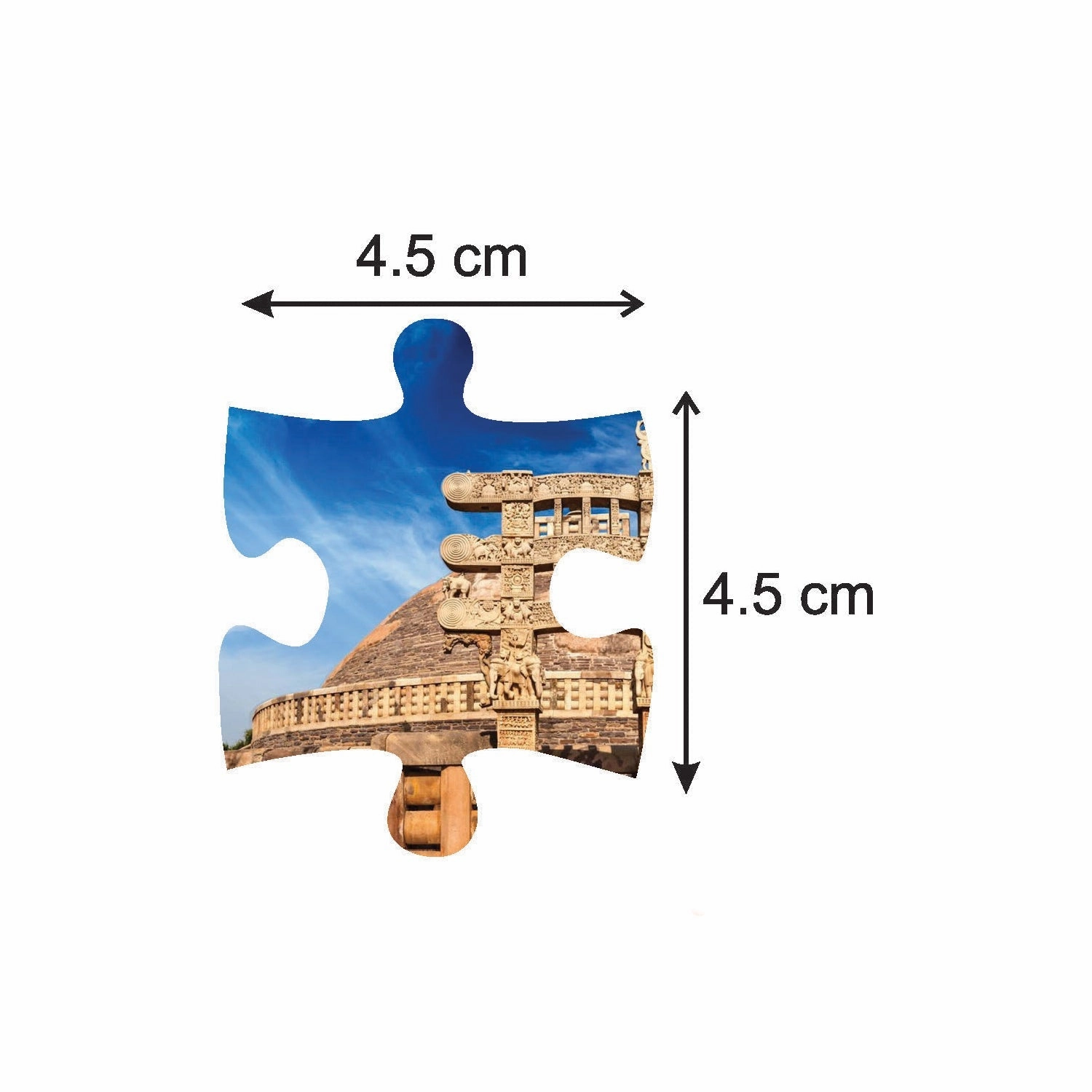 Mittimate Sanchi Stupa Jigsaw Puzzle  36-Piece Cardboard Puzzle for Kids (Ages 4-6) |Fun, Learning & Perfect Birthday Gift