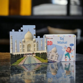 Mittimate Taj Mahal Jigsaw Puzzle  36-Piece Cardboard Puzzle for Kids (Ages 4-6) | Fun, Learning & Perfect Birthday Gift