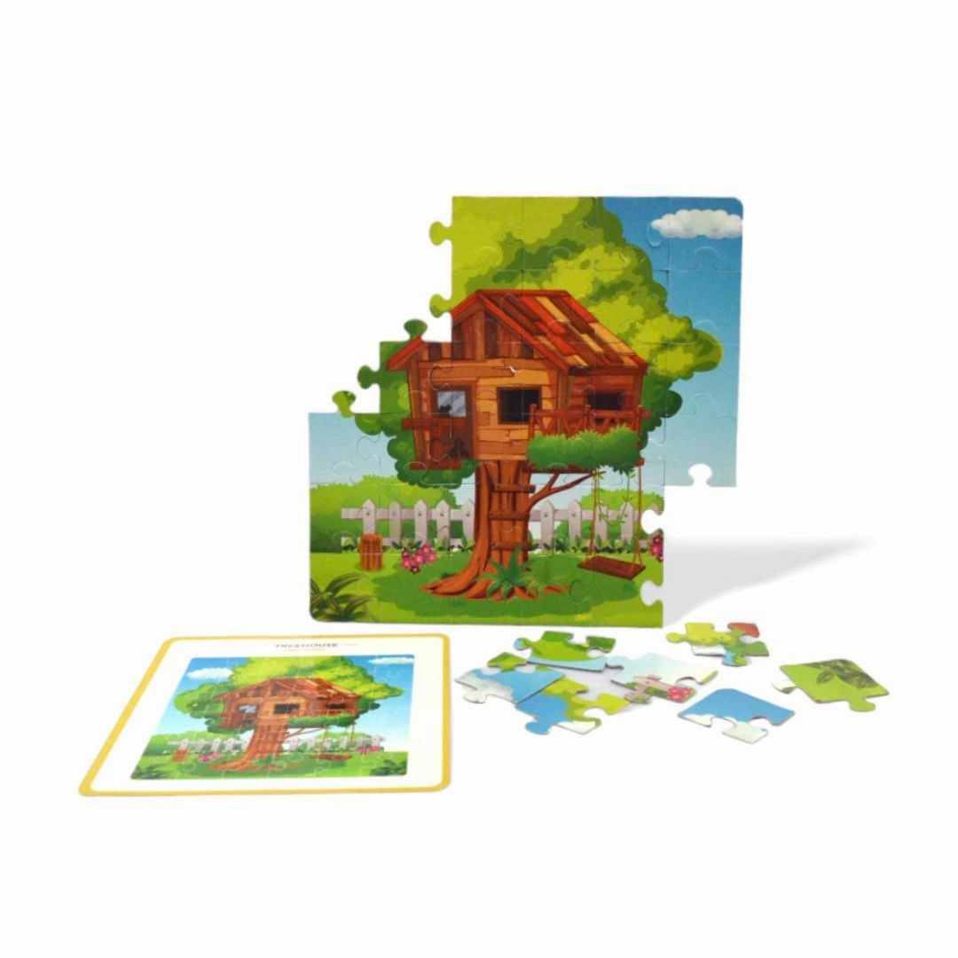 Mittimate Tree House Jigsaw Puzzle  36-Piece Cardboard Puzzle for Kids (Ages 4-6) | Fun, Learning & Perfect Birthday Gift