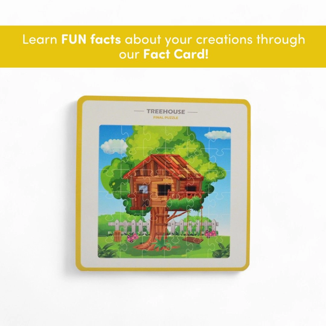 Mittimate Tree House Jigsaw Puzzle  36-Piece Cardboard Puzzle for Kids (Ages 4-6) | Fun, Learning & Perfect Birthday Gift