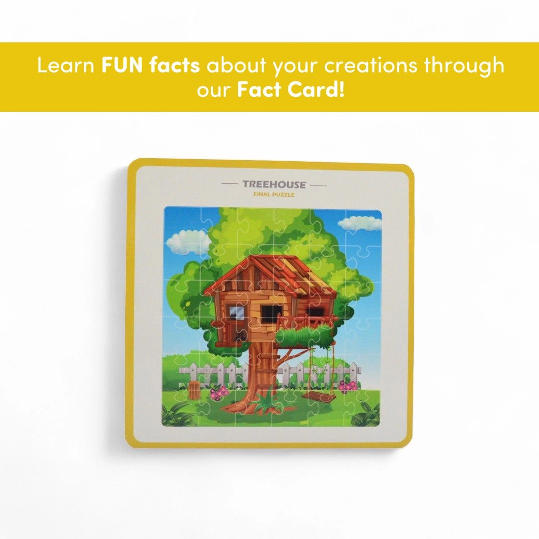 Mittimate Tree House Jigsaw Puzzle  36-Piece Cardboard Puzzle for Kids (Ages 4-6) | Fun, Learning & Perfect Birthday Gift