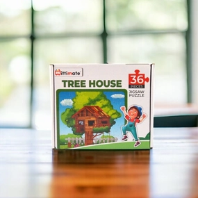 Mittimate Tree House Jigsaw Puzzle  36-Piece Cardboard Puzzle for Kids (Ages 4-6) | Fun, Learning & Perfect Birthday Gift