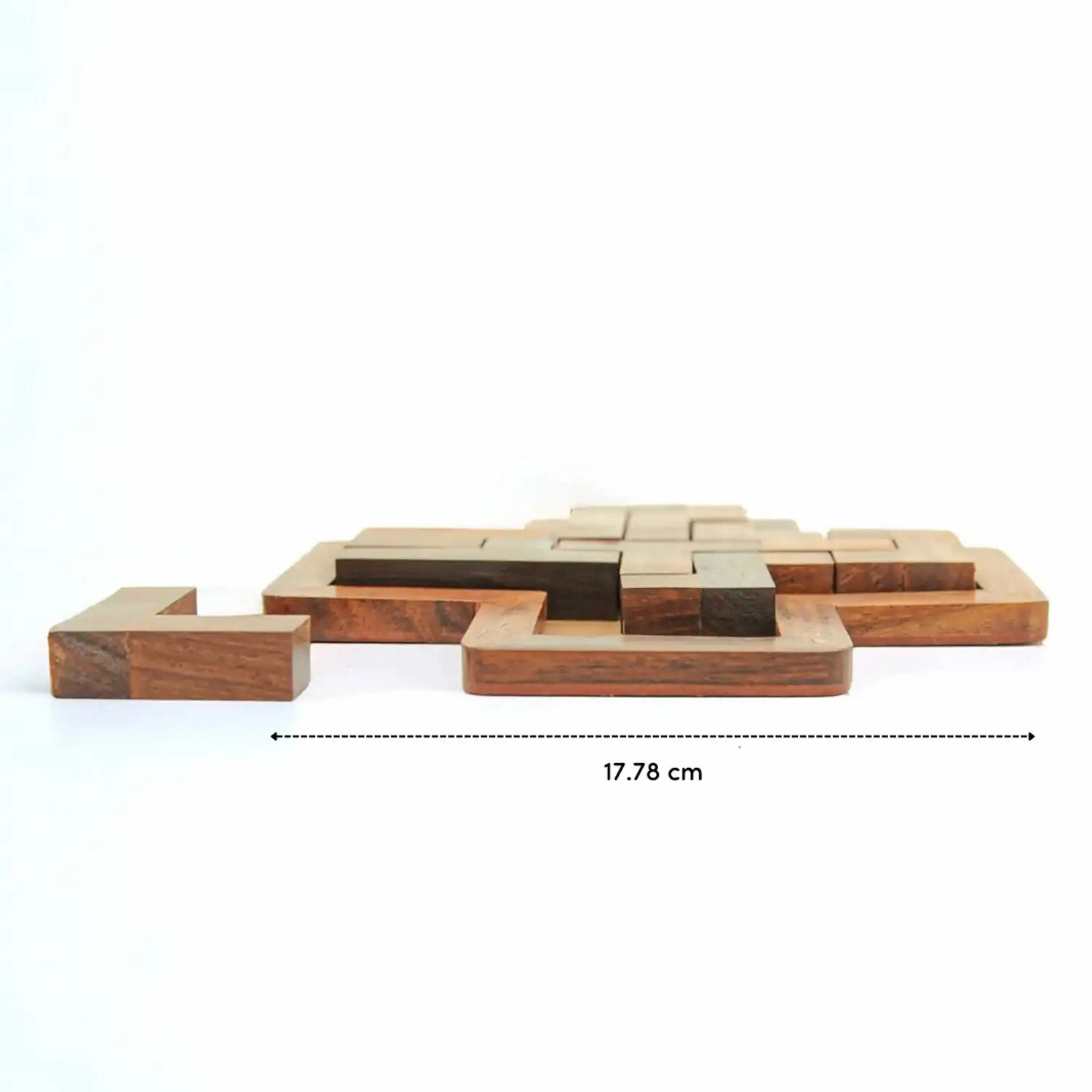Mittimate Wooden Cross Pentomino Puzzle  Brain-Boosting Jigsaw Game for Kids (6-10 Years) | Fun & Educational Birthday Gift