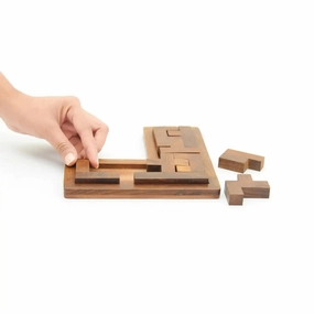 Mittimate Wooden L-Shaped Pentomino Puzzle  Brain-Boosting Jigsaw Game for Kids (6 ) | Fun, Learning & Perfect Birthday Gift