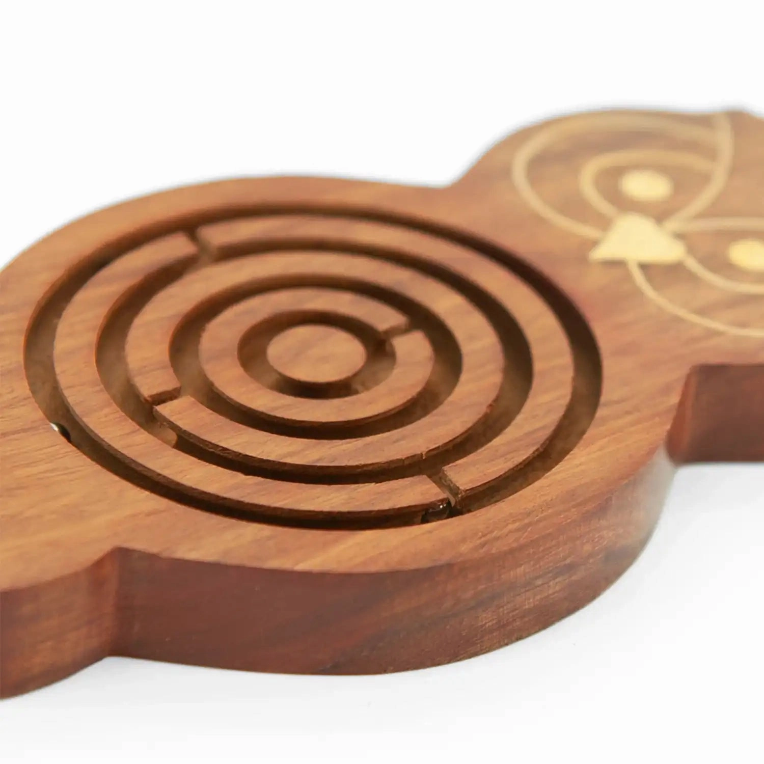 Mittimate Wooden Owl Maze & Labyrinth Puzzle  Engaging Bhool Bhulaiyaa Game for Kids | Indoor Brain Teaser & Fun Learning Activity