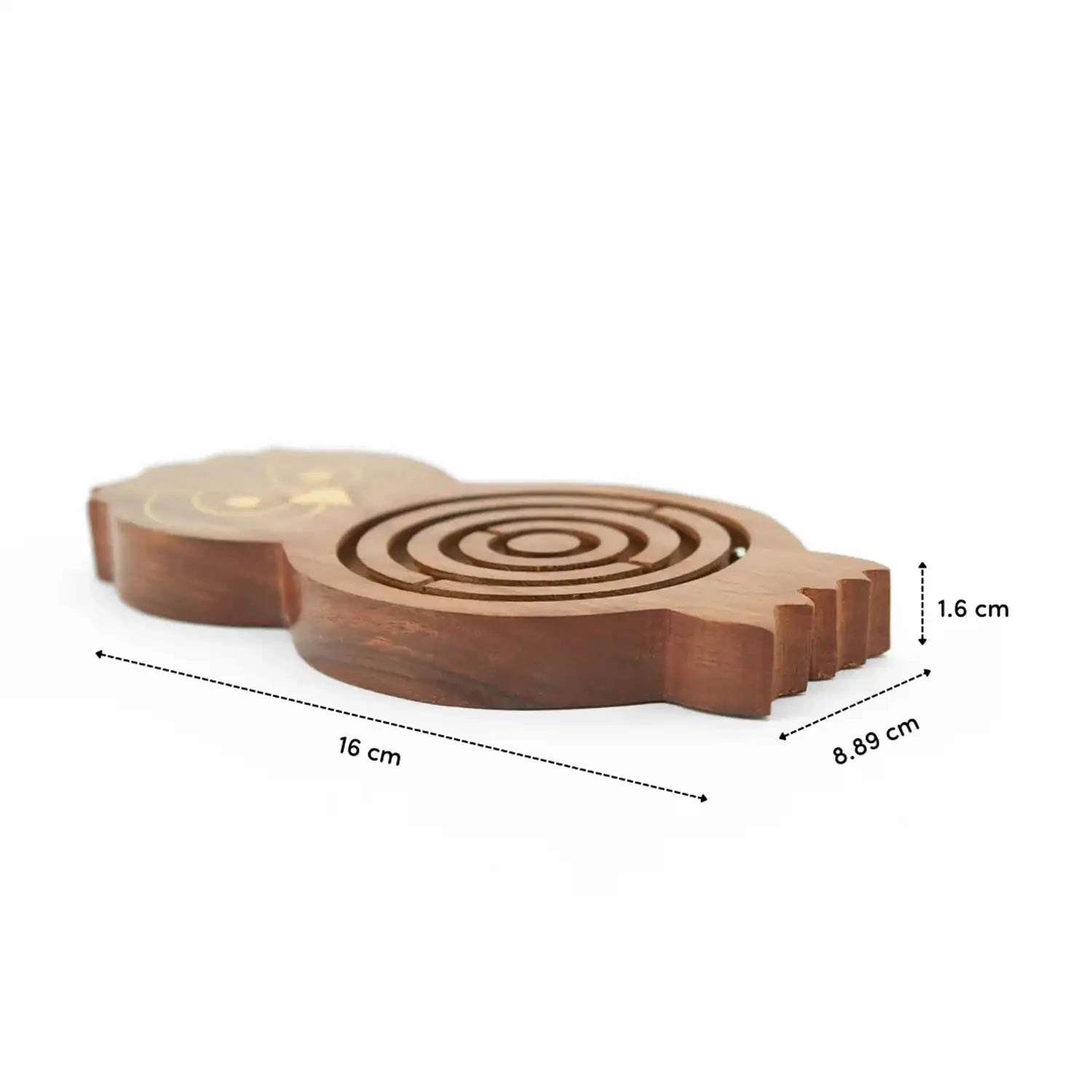 Mittimate Wooden Owl Maze & Labyrinth Puzzle  Engaging Bhool Bhulaiyaa Game for Kids | Indoor Brain Teaser & Fun Learning Activity
