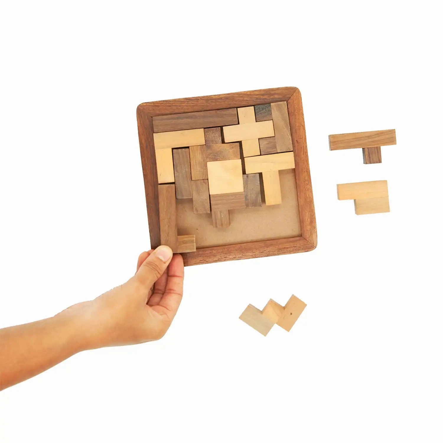 Mittimate Wooden Solid Pentomino Puzzle  Brain-Boosting Jigsaw Game for Kids (6 ) | Fun, Learning & Perfect Birthday Gift