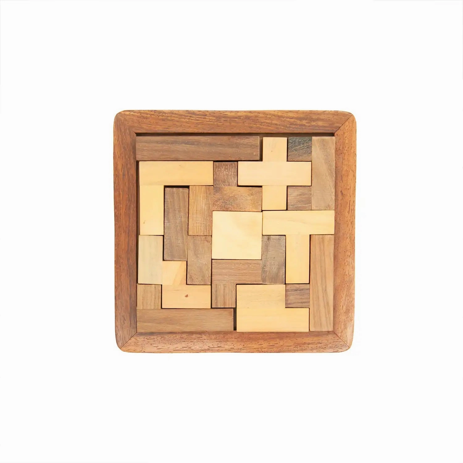 Mittimate Wooden Solid Pentomino Puzzle  Brain-Boosting Jigsaw Game for Kids (6 ) | Fun, Learning & Perfect Birthday Gift