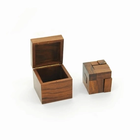 Mittimate Wooden Soma (Cube) Puzzle  Brain Teaser Game for Kids (6 ) | Skill-Building 3D Puzzle with Storage Box