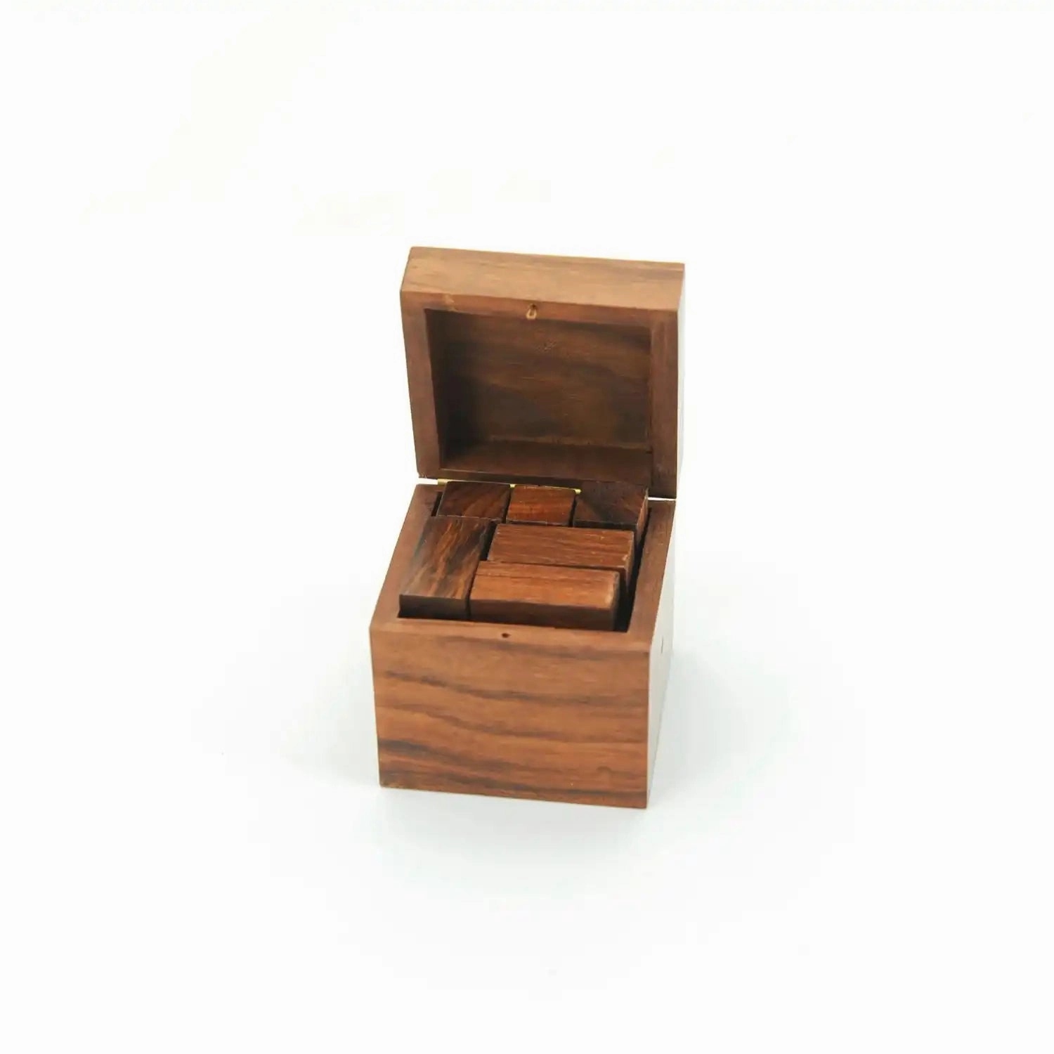 Mittimate Wooden Soma (Cube) Puzzle  Brain Teaser Game for Kids (6 ) | Skill-Building 3D Puzzle with Storage Box