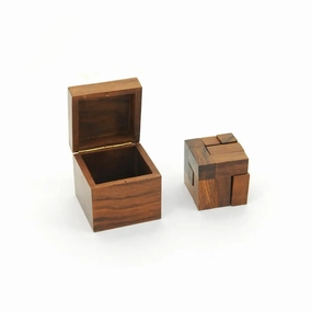 Mittimate Wooden Soma (Cube) Puzzle  Brain Teaser Game for Kids (6 ) | Skill-Building 3D Puzzle with Storage Box