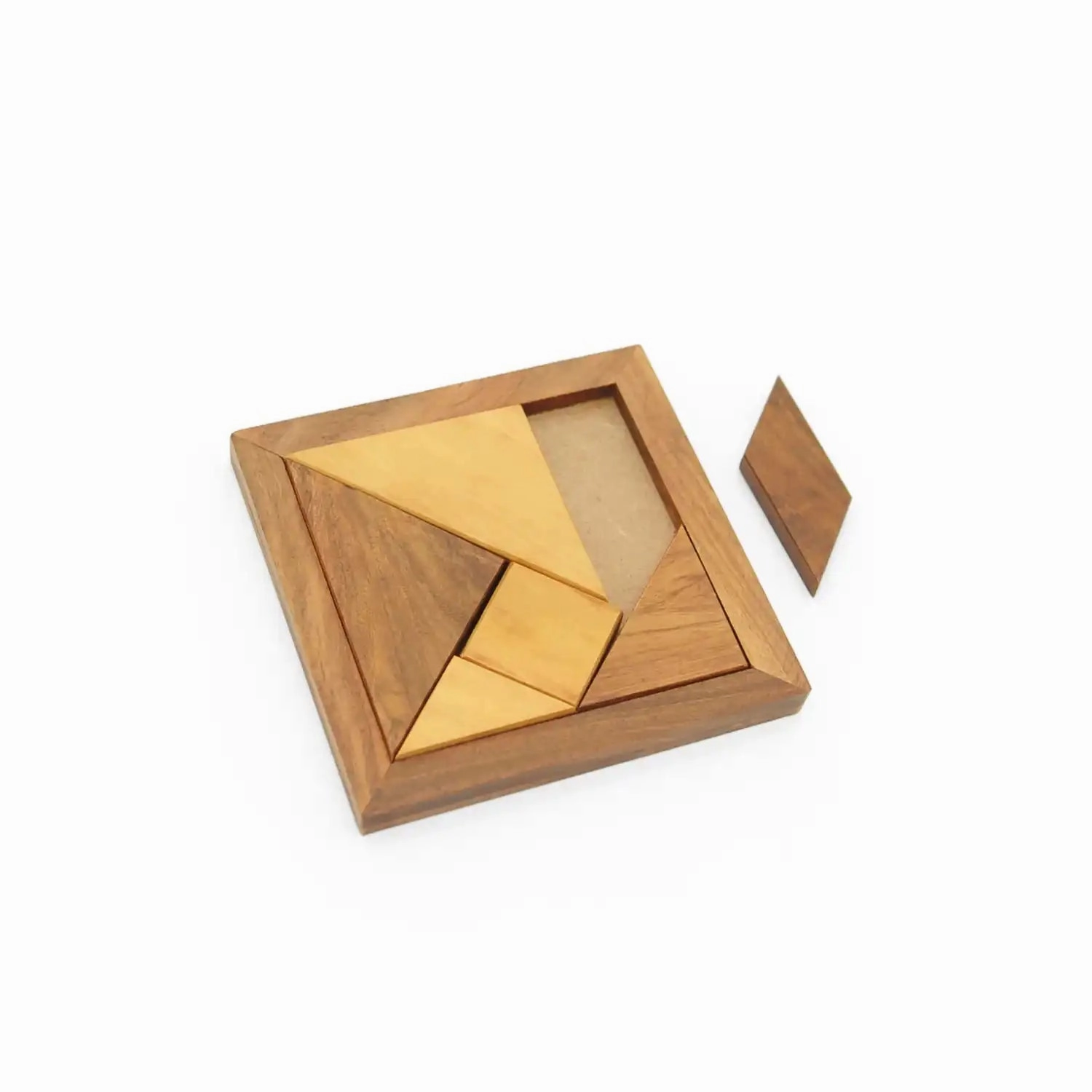 Mittimate Wooden Tangram Puzzle  Brain-Boosting Puzzle Game for Kids (6 ) | Fun, Learning & Perfect Gift Choice