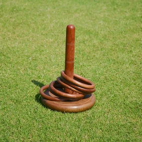 Mittimate Wooden Toss & Ring Game  Fun Indoor & Outdoor Activity for Kids (6 ) | Enhances Aiming & Shooting Skills