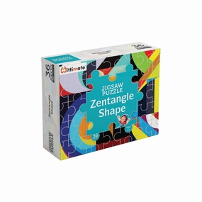 Mittimate Zentangle Jigsaw Puzzle  36-Piece Cardboard Puzzle for Kids (Ages 4-6) | Fun, Learning & Perfect Birthday Gift
