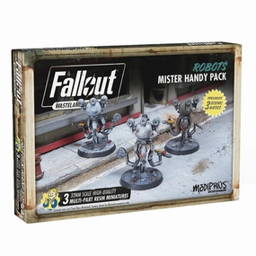 Modiphius Entertainment Fallout: Wasteland Warfare - Robots: Mister Handy Pack, 32mm Miniature Set