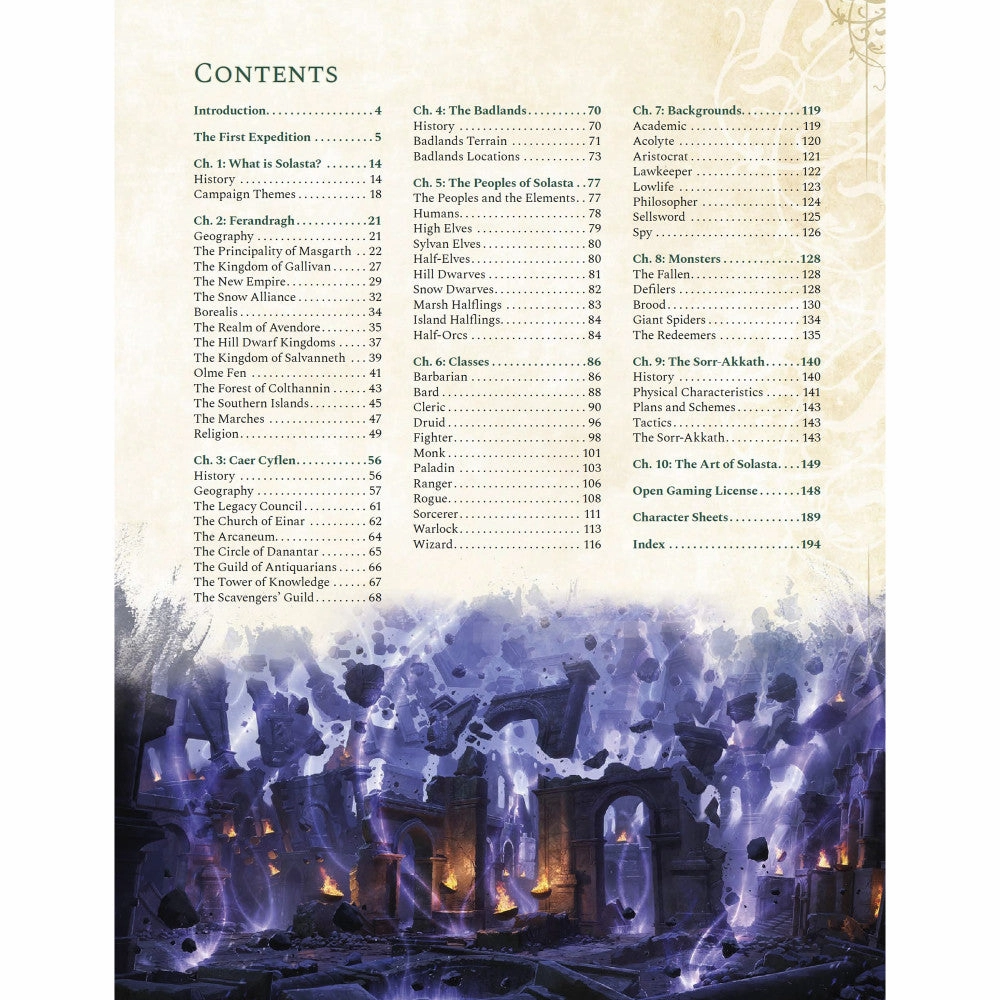 Modiphius Entertainment: Solasta Campaign Rulebook - 5E RPG Revised Edition